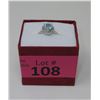 Image 2 : Sky Blue Topaz & Diamond Sweetheart Ring