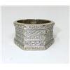 Image 1 : 14KT White Gold Diamond Wide Band Ring