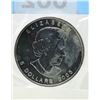 Image 2 : 1 Oz .9999 Fine Silver 2005 Canada Maple Leaf Coin