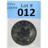 Image 1 : 1 Oz .9999 Fine Silver 2015 Canada Maple Leaf Coin