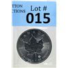 Image 1 : 1 Oz .9999 Fine Silver 2019 Canada Maple Leaf Coin