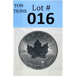 1 Oz .9999 Fine Silver 2020 Canada Maple Leaf Coin