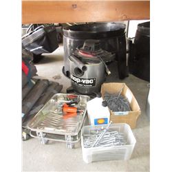 2 Boxes of Spikes, Shop Vac & More