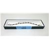 Image 2 : 7.8 CT Blue Sapphire & Diamond Tennis Bracelet