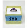Image 2 : Multi Amethyst & Diamond Dinner Ring