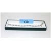 Image 2 : 6.84 CT White Topaz & Diamond Tennis Bracelet