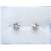 Image 1 : New 14 KT White Gold 1.5 CT Cubic Zirconia Earring