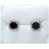 Image 1 : New Sapphire & Diamond Stud Earrings