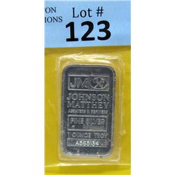 1 Oz. Johnson Matthey .999 Fine Silver Bar