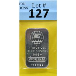 1 Oz. Engelhard .999 Fine Silver Investor Bar