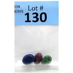 20 CTW Loose Ruby, Emerald & Sapphire Gemstones