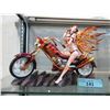 Image 1 : Fairy on Motorcycle Resin Statue