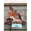 Image 1 : Reclining Fairy with Unicorn Resin Statue
