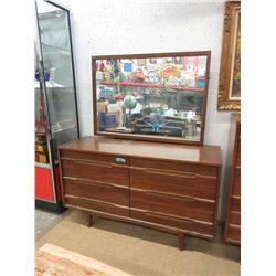 Mid Century Modern Dresser with Mirror