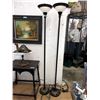 Image 1 : Pair of Torchiere Floor Lamps - 6 Feet Tall