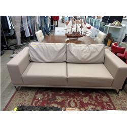 New Beige Leather Sofa by SofaLab