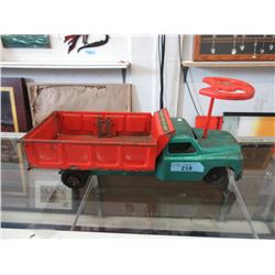 1950s Sit and Steer Ride-On Tilt Dump Truck