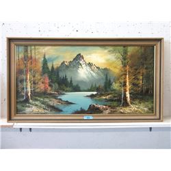 Vintage Framed Giclee Painting - 53" x 28"