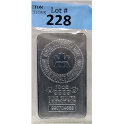 10 Oz Royal Canadian Mint .9999 Silver Bar