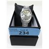 Image 2 : New in Box Mans Bulova Silver-Tone Dress Watch