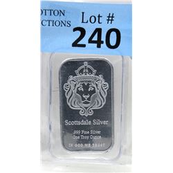 1 Oz Scottsdale Lion .999 Silver Bar