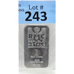 1 Oz. RMC Mint Sealed .999 Silver Bar