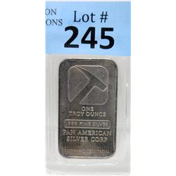 1 Oz. Pan American .999 Silver Bar