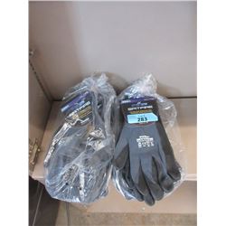 12 New Pairs of Spitfire Stretch Gloves - XL