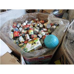 Skid of Assorted Dented Canned Goods