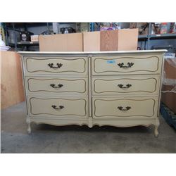 French Provincial 6 Drawer Dresser