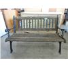 Image 1 : 50" Sturdy Garden Bench with Cast Metal Frame