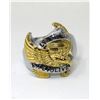 Image 1 : New Gold and Silver Tone Men's Biker Ring