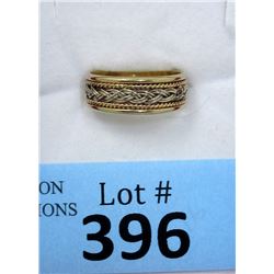 Estate - 10KT White & Yellow Gold Band Ring