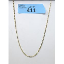 Estate - 14KT Yellow Gold 18  Curb Link Chain