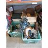 Image 1 : 4 Box Lot of Household Goods and Decorative Items
