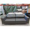 Image 1 : New Dark Grey Leather Sofa by SofaLab