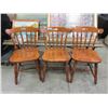 Image 1 : 3 Colonial Style Wood Chairs