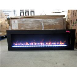 New 55" Wall Mount Screen Front Fireplace