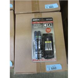 2 Cases of 10 New 3 Watt Cree LED Zoom Flashlights