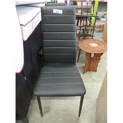 New Black Dining Chair with Metal Frame