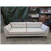 Image 1 : New Ivory Fabric Sofa w/ Contrasting Piping