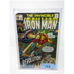 1970 "Invincible Iron Man #29" 15 Cent Comic