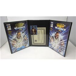 Autographed Mr. T Comic and Card Set