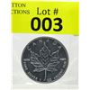 Image 1 : 1 Oz .9999 Fine Silver 2006 Canada Maple Leaf Coin