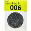 Image 1 : 1 Oz .9999 Fine Silver 2013 Canada Maple Leaf Coin