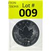 Image 1 : 1 Oz .9999 Fine Silver 2017 Canada Maple Leaf Coin