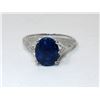 Image 1 : Blue Sapphire & Diamond Mermaid Design Ring