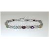 Image 1 : Multi Gemstone & Diamond Tennis Bracelet