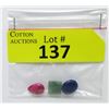 Image 1 : 19 CTW Ruby, Emerald & Sapphire Gemstones