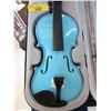 Image 2 : New Blue Violin with Bow, Case and Rosin